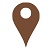 Brown location pin
