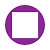 Purple circle around white square