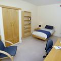 Bedroom and study desk at 32a Jack Straw's lane