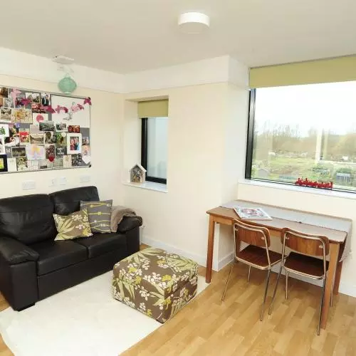 Castle Mill Gatehouse flat living area
